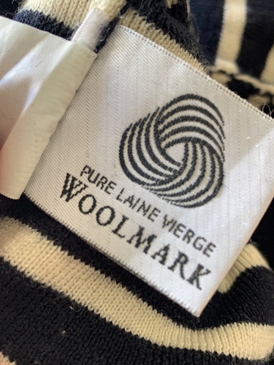 SAINT JAMES Classic Striped Wool Crewneck Sweater - Picture 6 of 6